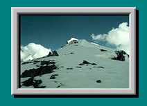 Der Gipfelgrat des Ferdenrothorn, gute Kondition verlangte der noch nicht gespurte Weg über Neuschnee