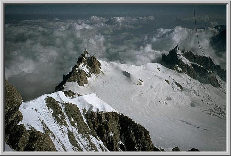 Aiguille du Midi vom Mont Blanc du Tacul